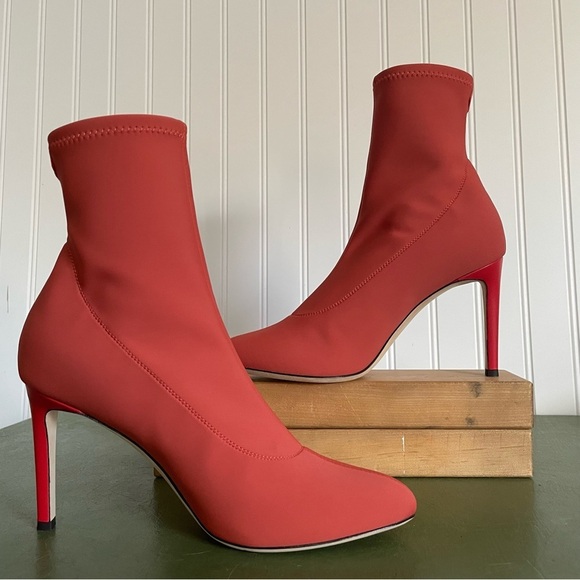 Guiseppe Zanotti CARLEE Stretch Boots w Gemstone Logos in Terracotta *Italy* - Picture 3 of 12